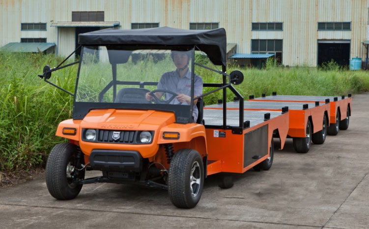 車站平板拖車案例